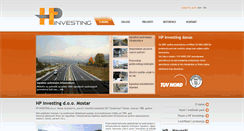 Desktop Screenshot of hpinvesting.ba